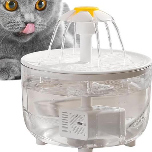 Fuente de Agua para gatos de 1L, tazón de bebida silencioso.