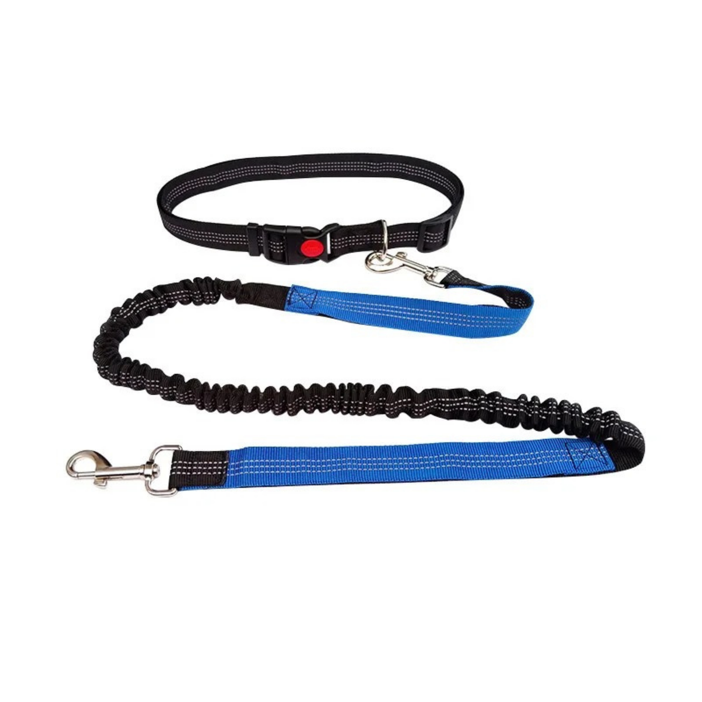 Correa elástica premium para perros activos, manos libres, resistente, ajustable, caminar, correr, trotar.