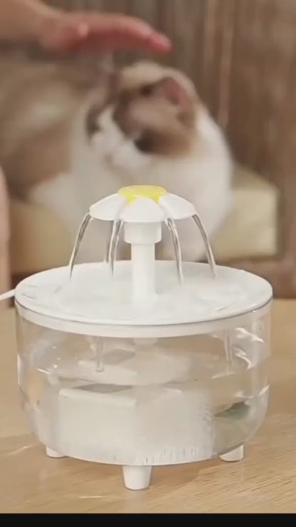 Fuente de Agua para gatos de 1L, tazón de bebida silencioso.